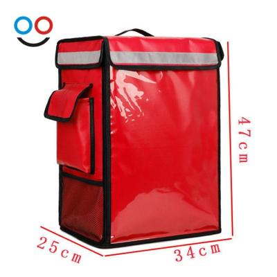 China Waterproof Insulated Pizza Waterproof Backpack Cooler Bag Food Delivery Bag for Motorcycle for sale