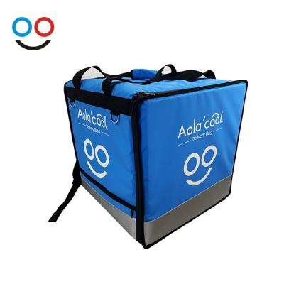 China Waterproof Custom Logo Waterproof Large Cooler Bag Food Pizza Delivery Backpack for sale