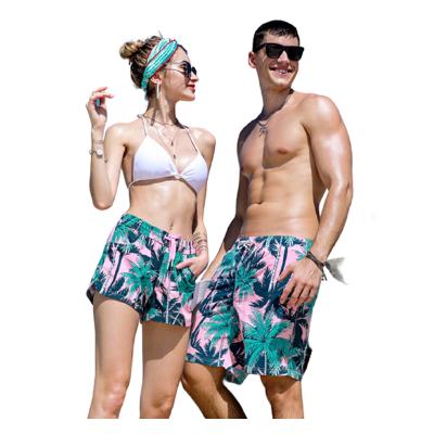 China Custom Print Breathable Mens Womens Sublimated Quick Dry Beach Shorts Swimming Trunks Pocket With String Key Boardshorts for sale