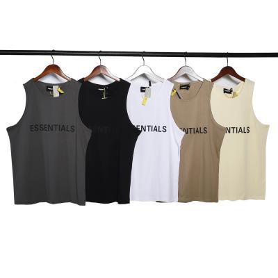 China Hip Essential Brand New High Street Men's Anti-wrinkle Summer Men's Loose Oversized Jerry Lorenzo 1:1 Cotton Top Vest Unisex Tank for sale