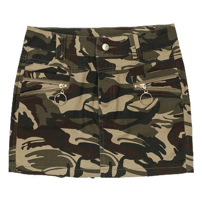 China Wholesale Slim Waist Wrap Summer Military Wrap Plus Hip Camouflage Single Elastic Skirt Women Customized Short SKIRT Dresses for sale