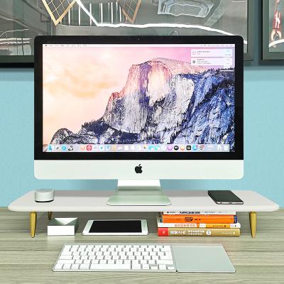 China Other Metal Aluminum High Quality Wooden Monitor Stand Multi Media Monitor Stand Monitor Stand Desktop Riser for sale