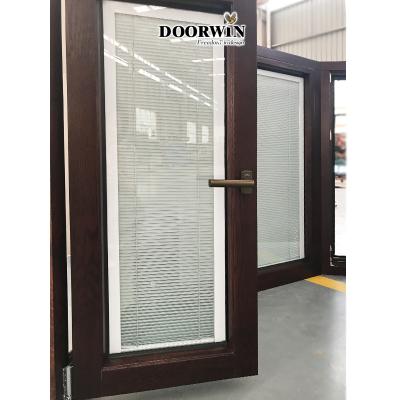 China Screen Doorwin Simple Design Picture Window Magnetic Arc Aluminum Bay Windows for Villa and Apartment for sale