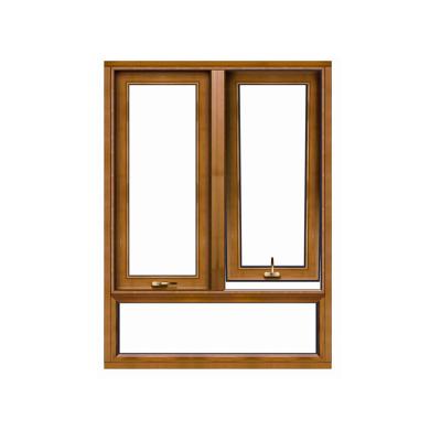 China Magnetic Screen 10 Years Warranty Simple Design Factory Hot Sale Wooden Frame Casement Windows for sale