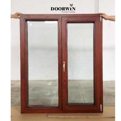 China Swing Using German-Origin Henkel Turn And Tilt Opening Replacement Wood Adhesive Aluminum Clad Window for sale