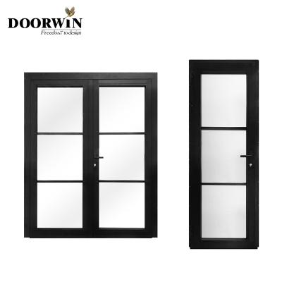 China Factory Direct Top Thermal Break Low-E Decoration Supplier Powder Coated Hinged Doors for sale