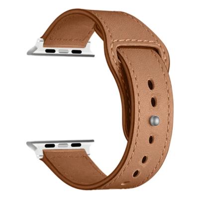 China Quick Release Comfortable Sweatproof Hybrid Genuine Leather Sports Watch Band Replacement Strap 20mm For Universal Watches for sale