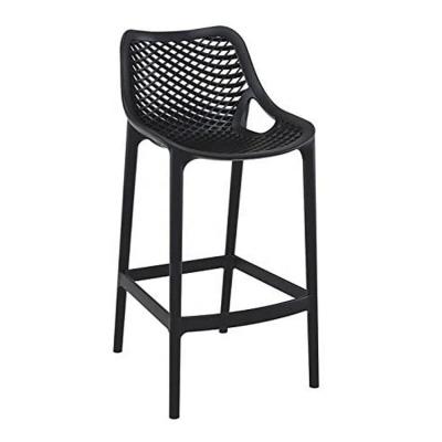 China New Design Contemporary Black Height Air Plastic Patio Bar Stool Counter for sale