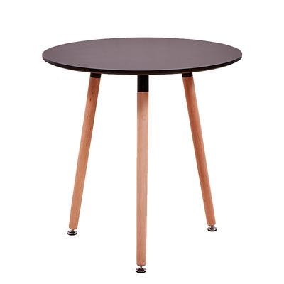 China Affordable Fashionable Iron Wood Frame Metal Round Table for sale