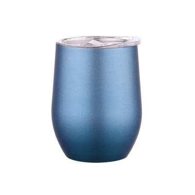 China PORTABLE 304 Stainless Steel Vacuum Eggshell Cup Double U Shaped Vacuum Cup 12oz for sale