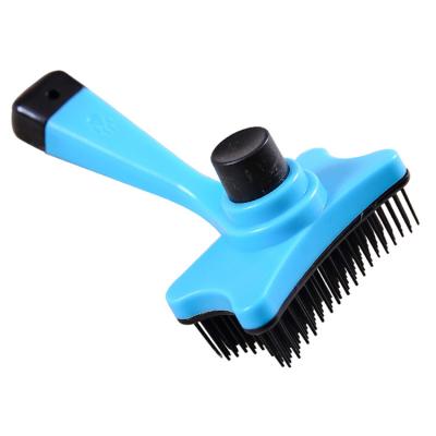 China 4 Colors Viable High Quality Plastic Puppy Cat Faded Comb Hair Brush Pet Grooming Brushes for sale