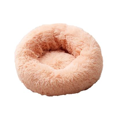 China Household Breathable Winter Warm Dog Pet Sleep Bed Around Long Plush Cushion Super Soft Mat for sale