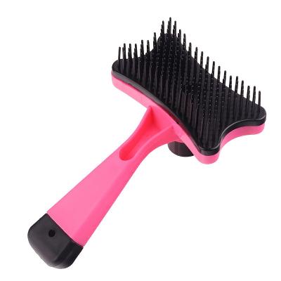 China 2022 viable new popular pet beauty brush cat and dog plastic hair brush for sale