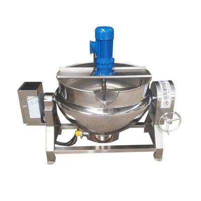 China Commercial Supply Electromagnetic Jacketed Kettle / Tilt Jacketed Cooking Pot / Jacketed Kettle Mixer For Caramel for sale