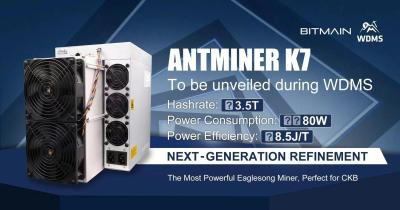 China Algoritmo de Bitmain Antminer K7 CKB en venta