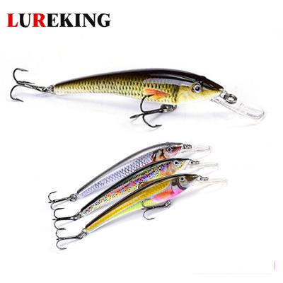 China Wholesale ABS Artificial Minnow Lures Bait , Realistic Hard Bait Minnow for sale