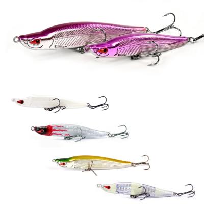 China ABS Lureking in MN5 Running Like Fish Luminous Real Minnow Pencil Sinking Bait Lure Fish Fishing Lure for sale