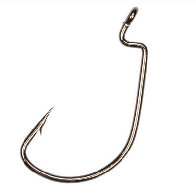 China Nickel Lureking Wholesale Fishing Tackle Nickel Worm Hook, Soft Worm Crank Hook, Fishing Accessories for sale