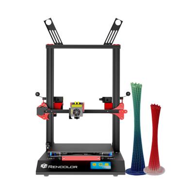 China World's first mini 220*220*260mm Rencolor DM-10 2in1out multi-axis agitating needle DIY FDM multicolor 3D printer for sale