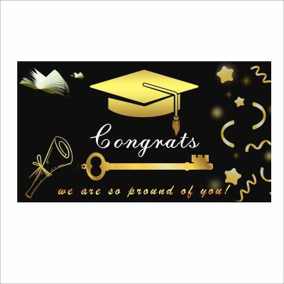 China Wholesale Healthcare Institutes 2021 Graduate Banners Polyester Graduate Party Graduation Flag for Graduation Party Congratulations Graduate Sign Party Decor for sale