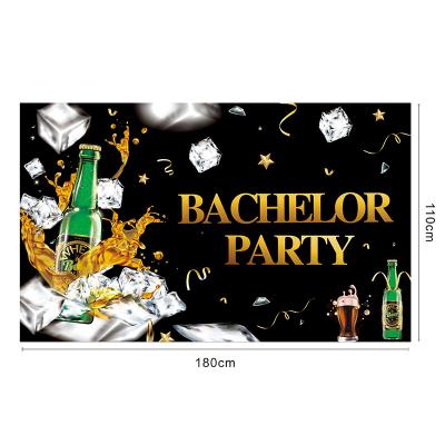 China Wedding Bachelor Party 2022 Bachelor Party Decorations Banner Birthday Dance Party Photo Booth Decoration Wedding Supplies Indoor Outdoor for sale