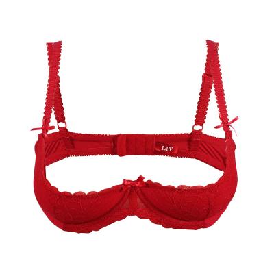 China Wholesale Custom Pump Ladies Sports Bra Ladies Fashion Sexy Lace Breathable Bra for sale