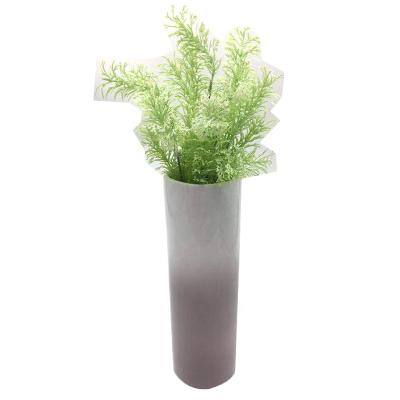 China Low MOQ Ceramic Flower Vase Low MOQ Handmade Gray Smooth Dimming Ceramic Flower Vases For Home Decoration for sale