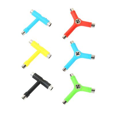 China Skateboard DIY/Repair Skateboard Hardware Bolts Skate Set, All-in-One Tools, Portable Skateboard Accessory T Wrench Custom T&Y Type Logo for sale