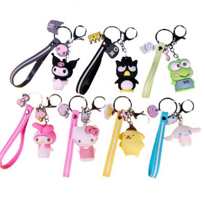 China Promotion Gift Factory Price Custom 3D Cartoon Logo Soft PVC Rubber Keychains For Gifts for sale