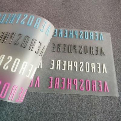 China Viable China Apparel Factories Custom Logo Silicone Iron On Heat Transfer Label for sale