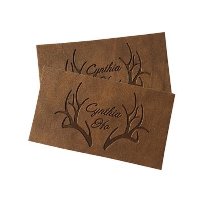 China Viable Maker Label Custom Leather Logo For Trellis for sale