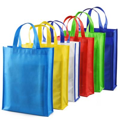 China Custom Handled Raw Material Cheap Price Promotional Manufacturer PP Laminated Non Woven Packaging Printing Shopping Bag for sale