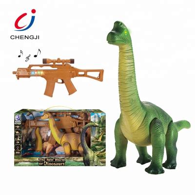 China Infrared Weapon Control Jungle Animal Model Brachiosaurus Walking Plastic Electric Toy CJ-0972091 for sale