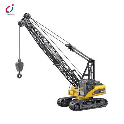 China RC hobby 1:14 scale 15 channel engineering vehicle truck 2.4G rc model crane for sale