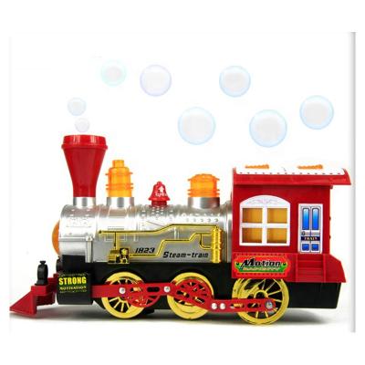 China Plastic Electric Slot Toy Christmas Gifts Bubble Toy Battery Operated Classic Model Train for sale