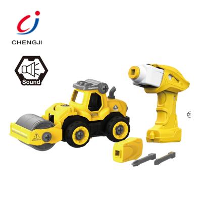 China Ride on Toy Creative Gift Vehicle Construction Road Roller Truck Electric Car Toy Children for sale