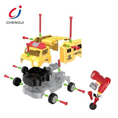 China New Product Battery Operated Plastic Educational Take Apart Toy Car Set Toys CJ-1382636 for sale