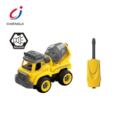 China Assembly Toy Assemble Concrete Truck DIY Science Toys , Assembly Car Kid DIY Items For Kids Educational Toys for sale