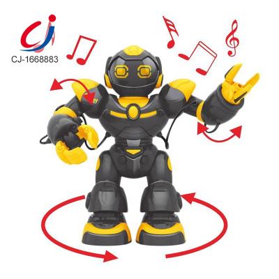 China 2021 remote control toy smart robot battery operated toys, multi-functional dancing robot music and light for sale