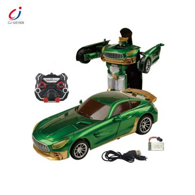 China Toy Smart Battery Operated Kids Plastic Deformation Game 2.4G Electric Remote Control Car Robot Toy for sale