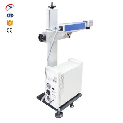 China Laser Marking Portable Mini Fiber Laser Marking Machine Flying Type Laser Printer For Sale for sale