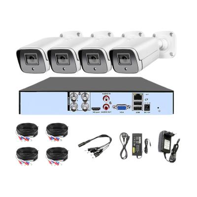 China NIGHT VISION 4ch Full Kit Daytime Outdoor Night AHD Wired CCTV Camera Video Surveillance System With Audio for sale