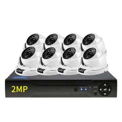 China 1080P NIGHT VISION VCR Survalience 2mp 8ch AHD Digital Security CCTV Camera Set with DVR for sale