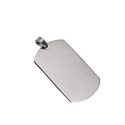 China China Wholesale Cheap Silver Blank Stainless Steel ID Tag for sale