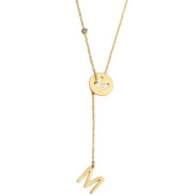 China Latest Design Womens Custom High Polished Stainless Steel 18k Gold Letter H Chain Necklace for sale