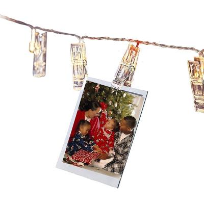 China Photo Clip String Lights LED Fairy String Lights with Clips Battery Operated Photo Clip String Lights Picture Hanging Ideal Gift for Christmas Decoration for sale