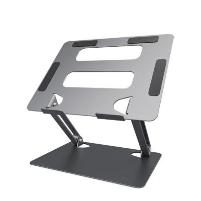 China Ergonomic Foldable Laptop Stand with Heat-Vent to Elevate Laptop, Adjustable Heavy Duty Laptop Stand for sale