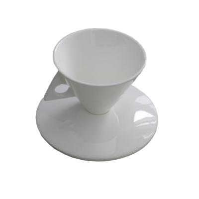 China With Luxury Type TIR Cup Ceramic Pyramid Black Coffee Cup Sets Insist Light Bone Bone China Light Bone China Cone Cup Sets Ladder Tray And Saucer Type Of TIR Cup Ceramic Black Coffee Cup Sets 'ESPRESSO small for sale