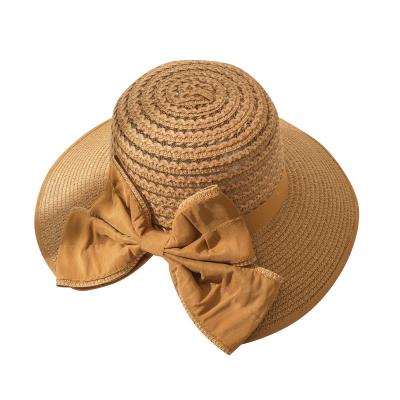 China Embroidery Classic Design 56-60cm Natural Grass Air Permeability Good Bucket Hatfor Protect Hairstyle for sale