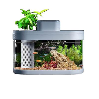 China Viable direct round jellyfish tank plant tank cylindrical fish aquarium tank for sale